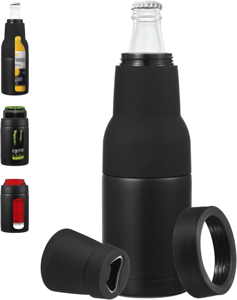 Slim Can Cooler - 12oz - Geïsoleerde Bierhouder met Flesopener voor Drankjes en Blikjes