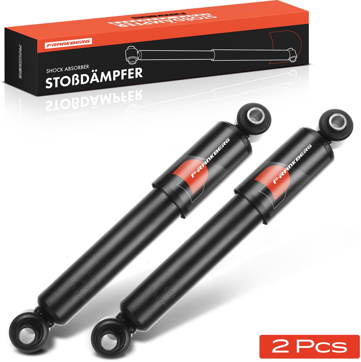 Frankberg 2x Demper Achteras voor Citroën AX ZA Saxo S0 S1 Peugeot