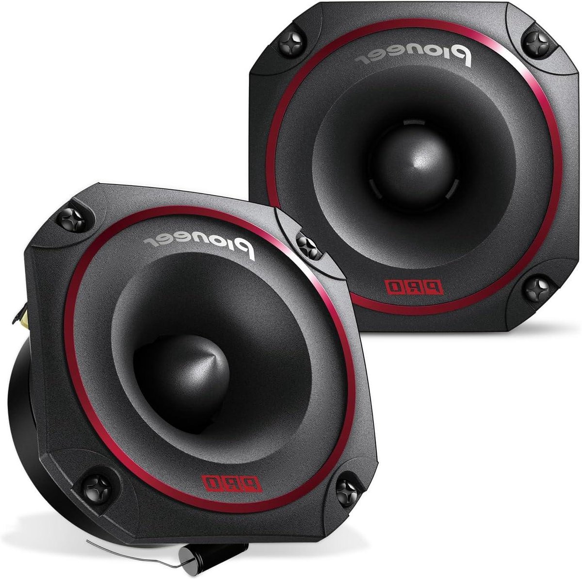 Bullet Tweeters - Luidsprekers Auto - Krachtig Geluid - Titanium Membraan - 3 Inch - Zwart