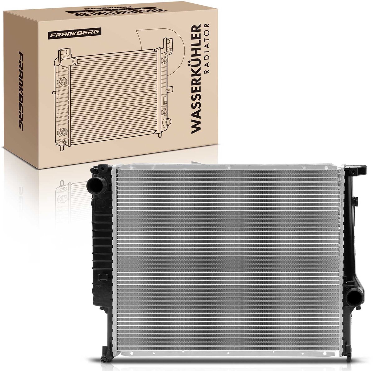 Frankberg 1x radiator waterkoeler motorkoeler voor BMW 3ER E30 3
