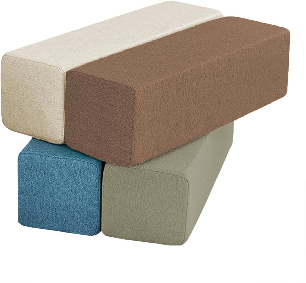 Kussen voor bank - Opvulkussen - Kloof vullen - Afneembare hoes - 120x20x10 cm - Zwart