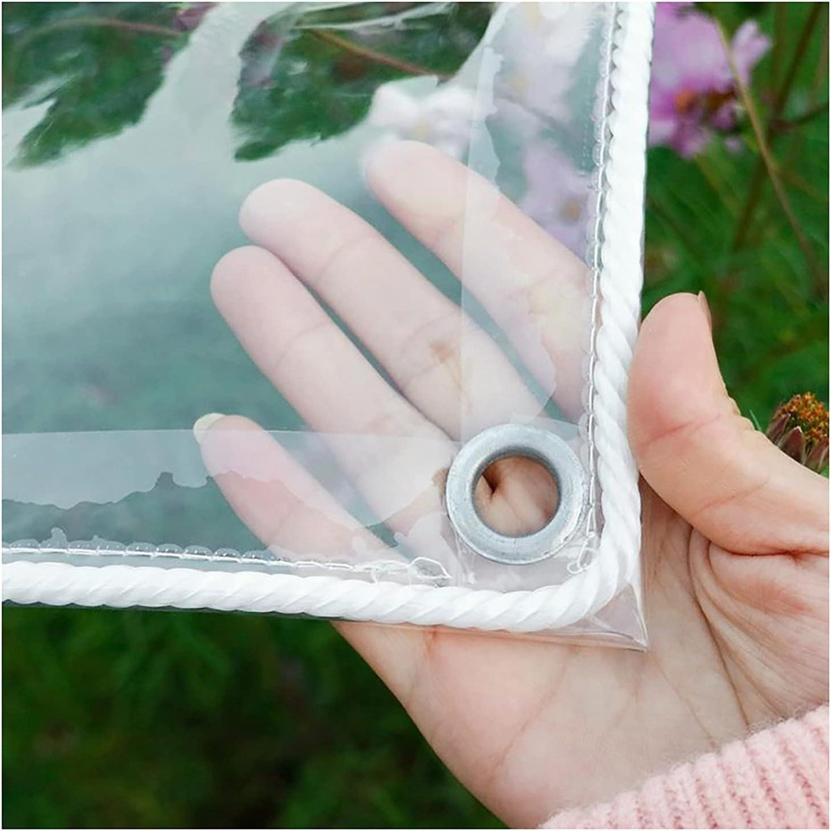 Transparant Zeildoek - Waterdichte Cover - Bescherming Buiten - Scheurvast PVC Materiaal - 1.8x6 Meter - Doorzichtig