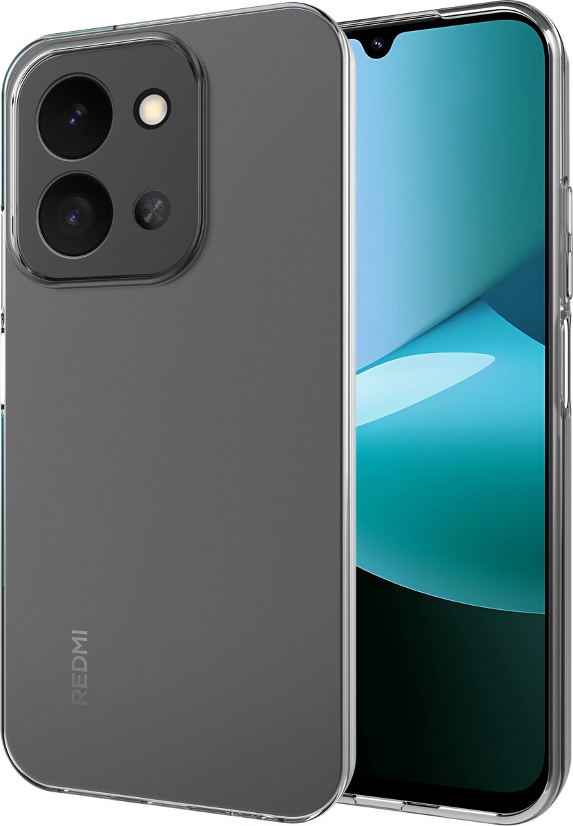 Just in Case hoesje geschikt voor Xiaomi Redmi 15C Hoesje Siliconen - Flexibele Case - Transparant