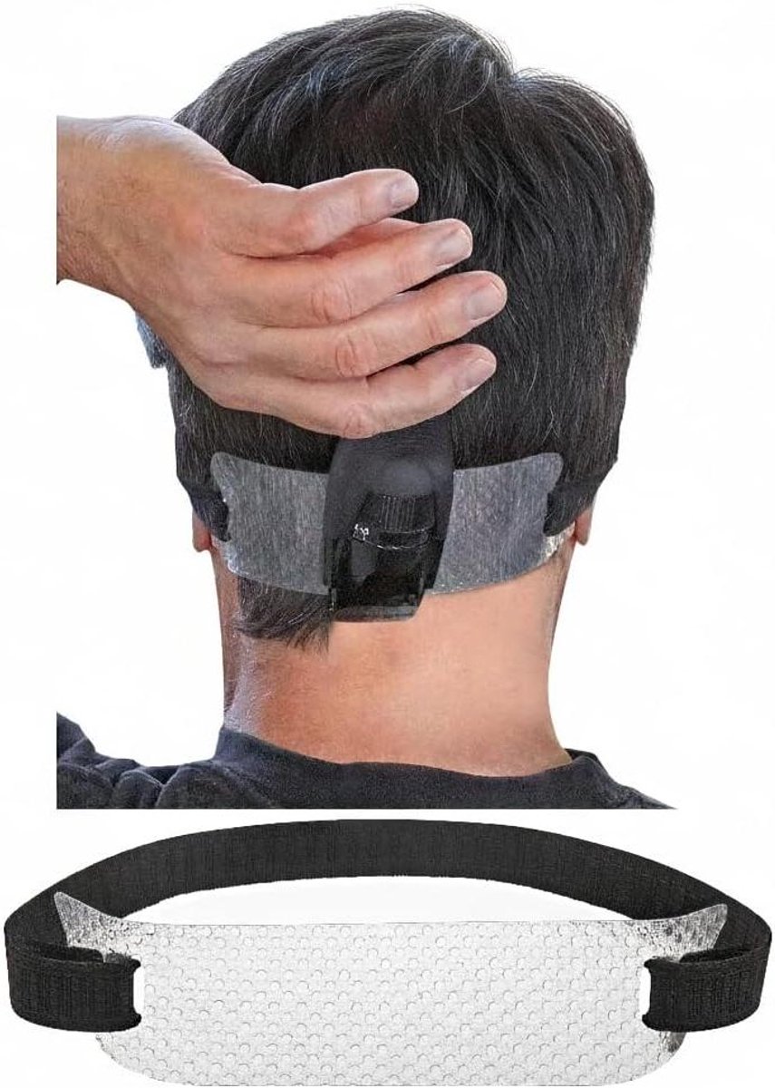 Haarsjabloon Hals - Neklijn Gids - Rechte Haarlijn Creëren - Zelf Scheren Hulpmiddel - 20 cm Lengte - Transparant
