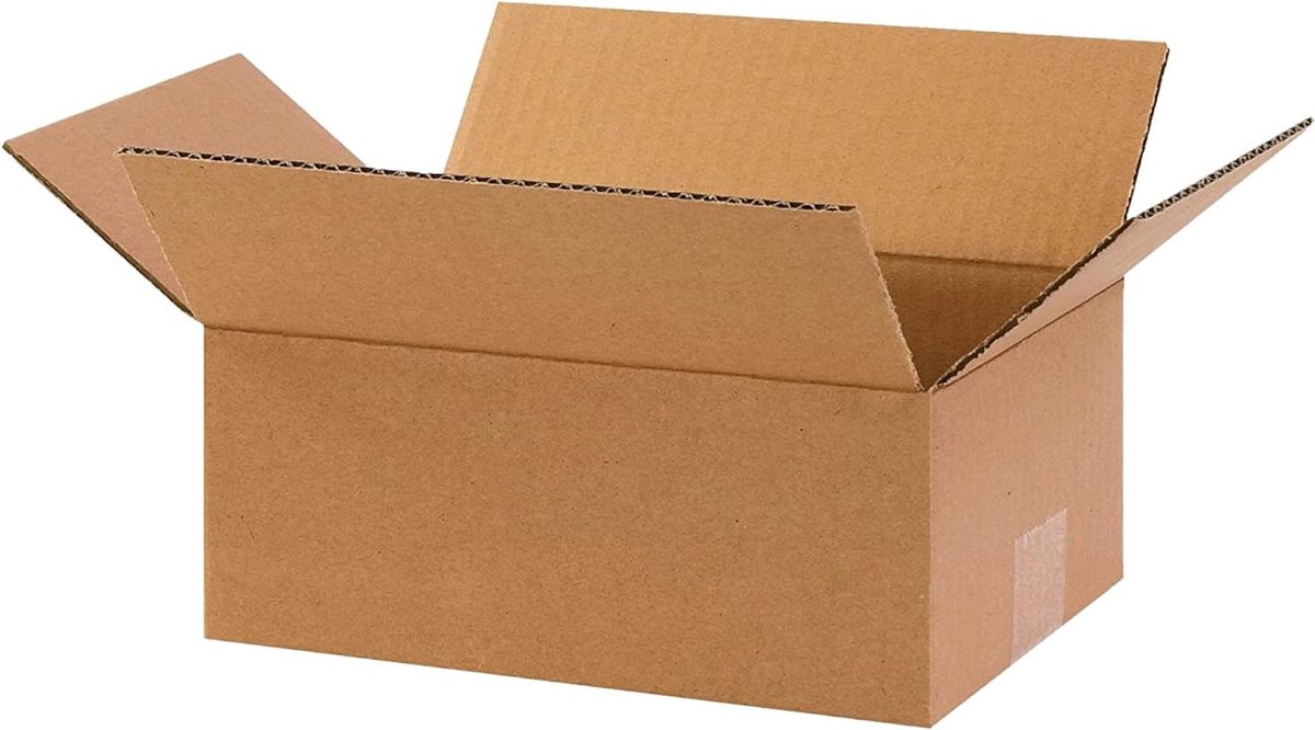 Verhuisdozen Karton - Verzenddozen Opslag - Veilig Verpakken - Stevig Kraftpapier - 25 x 18 x 10 cm - Bruin