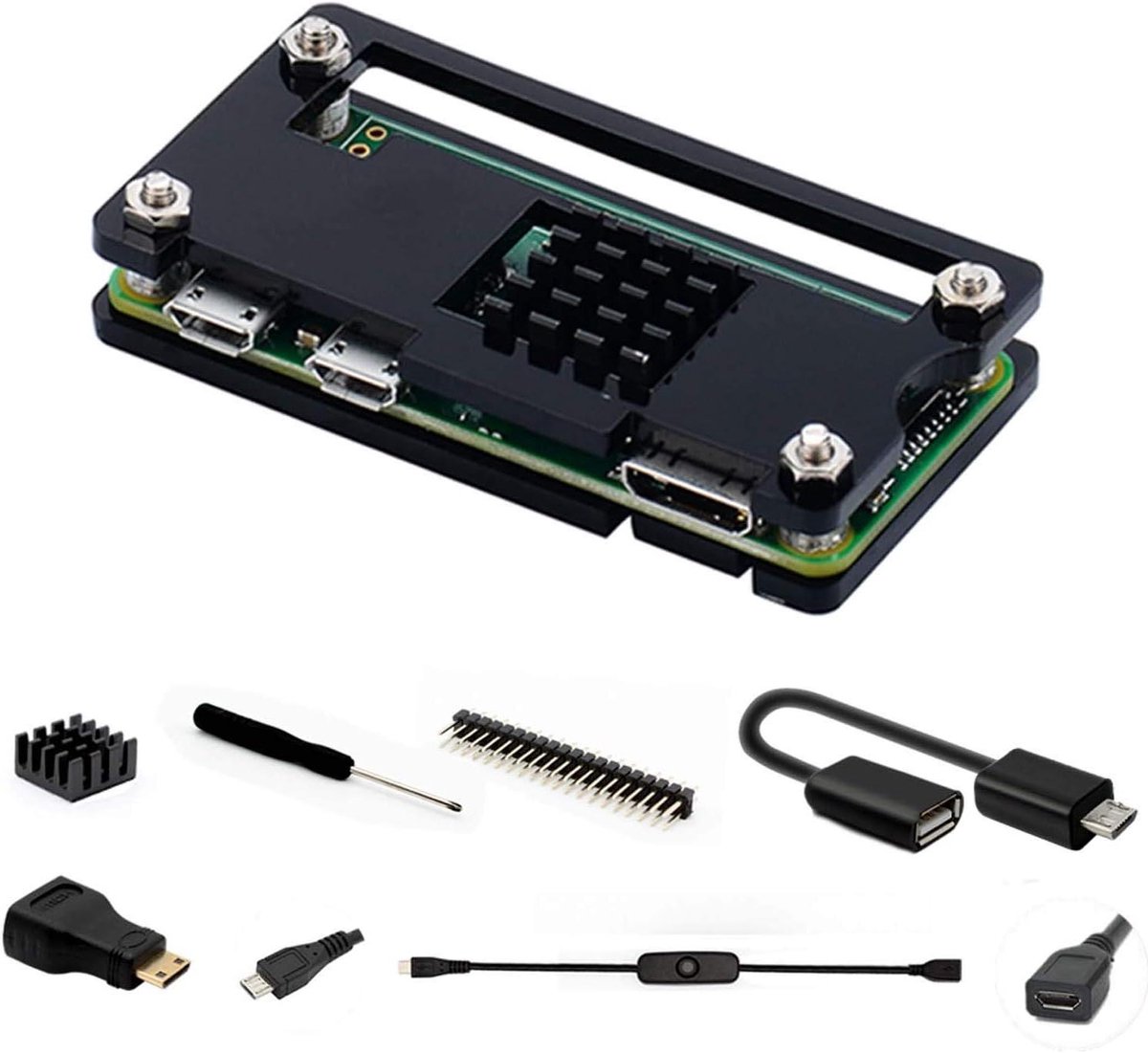 Computer Case Kit - Mini PC Behuizing - Bescherming en Koeling - Inclusief 7 Accessoires