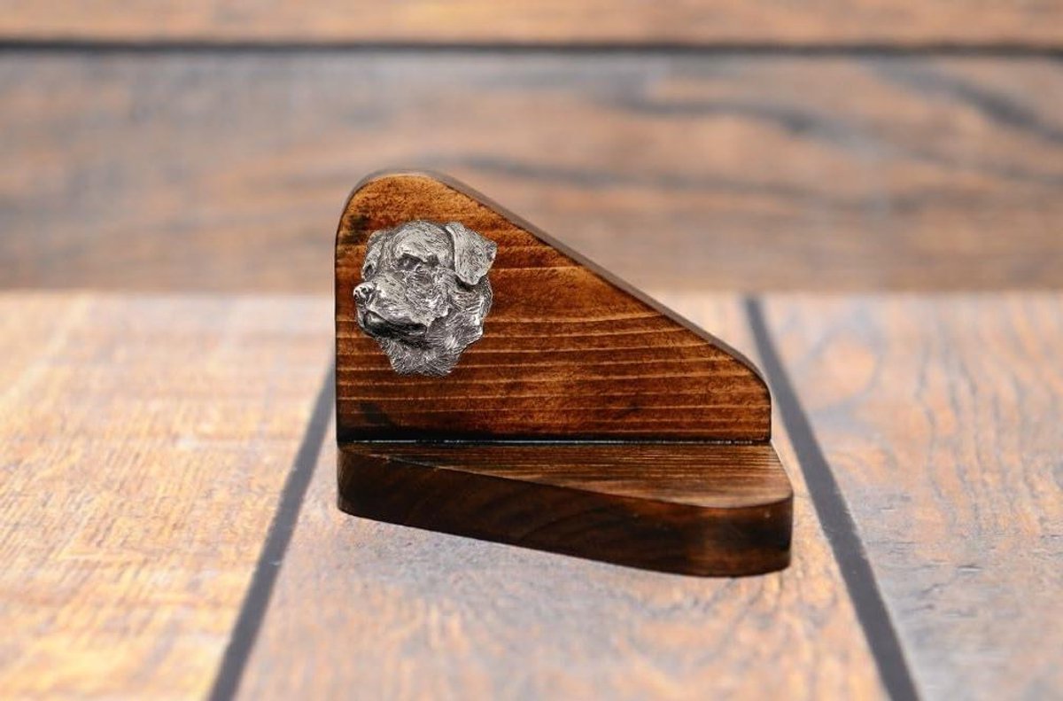 Houten kaarsenhouder hond - Theelichthouder gedenkplek - Sfeerverlichting creëren - Handgemaakte hondenversiering - 8.5 x 13 x 8 cm