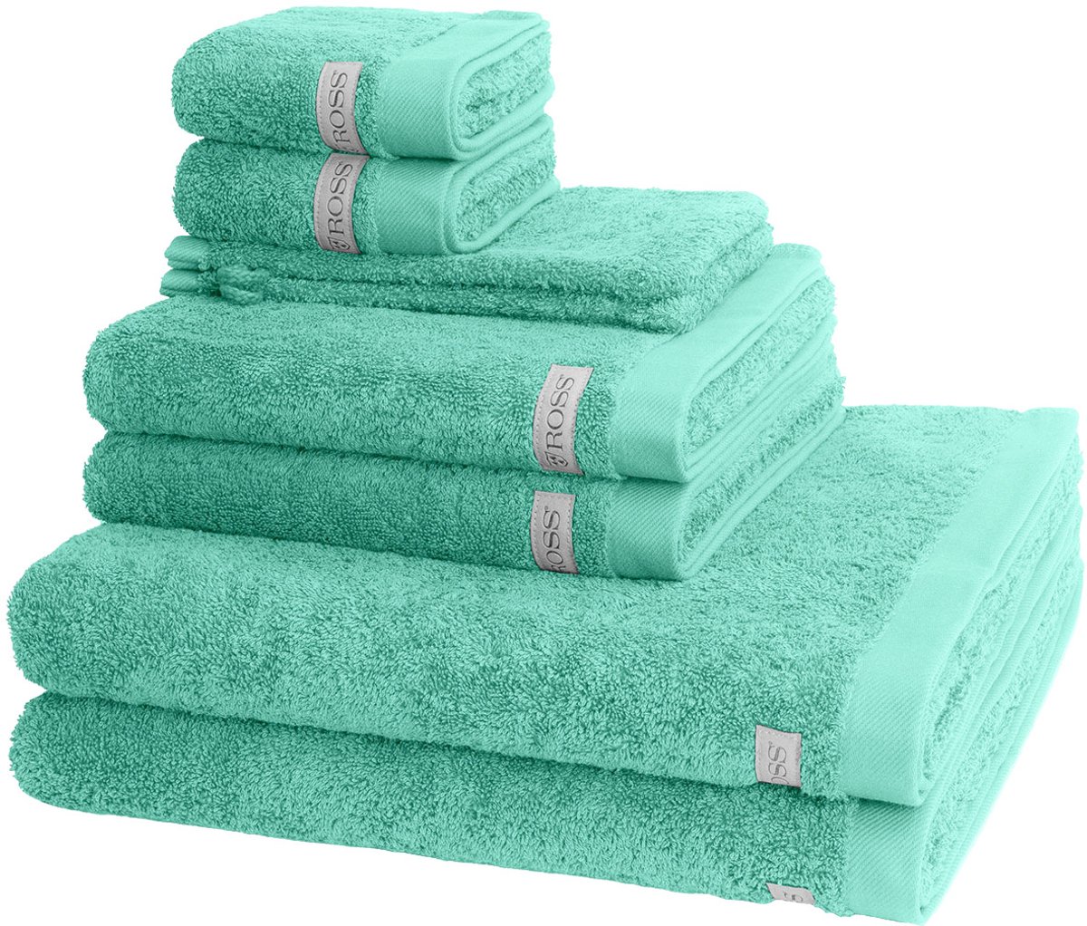 Ross Sonstiges 2 X washandje 2 X gasten- 2 X douche- 2 X handdoek - in set Sinfonie