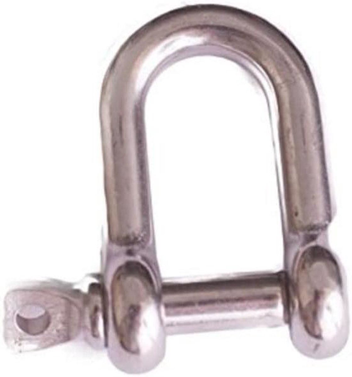 D-sluiting - Kettinghaak - Touw Bevestigen - Marine RVS - M4 2 stuks - Zilver