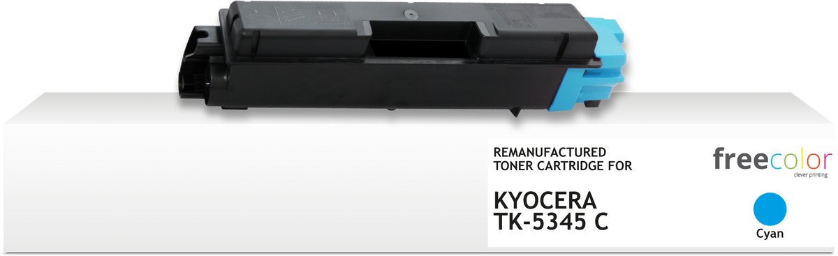 Freecolor - Vervangt Kyocera TK-5345 C Toner - Cyaan - 9.000 pagina's - Compatible