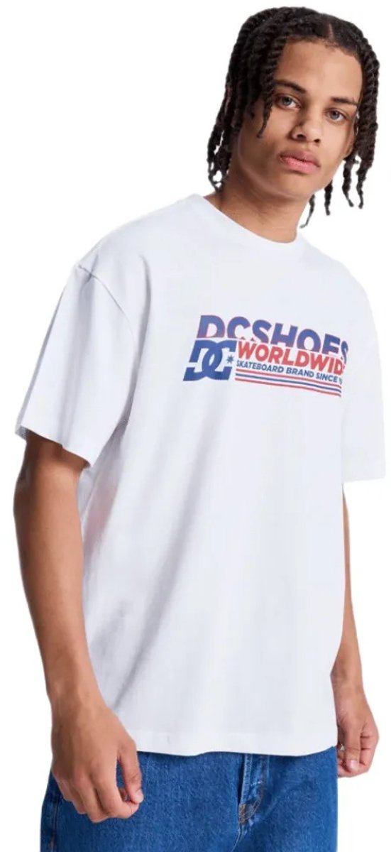 Dc Shoes Queltra T-shirt Met Korte Mouwen L Man Wit