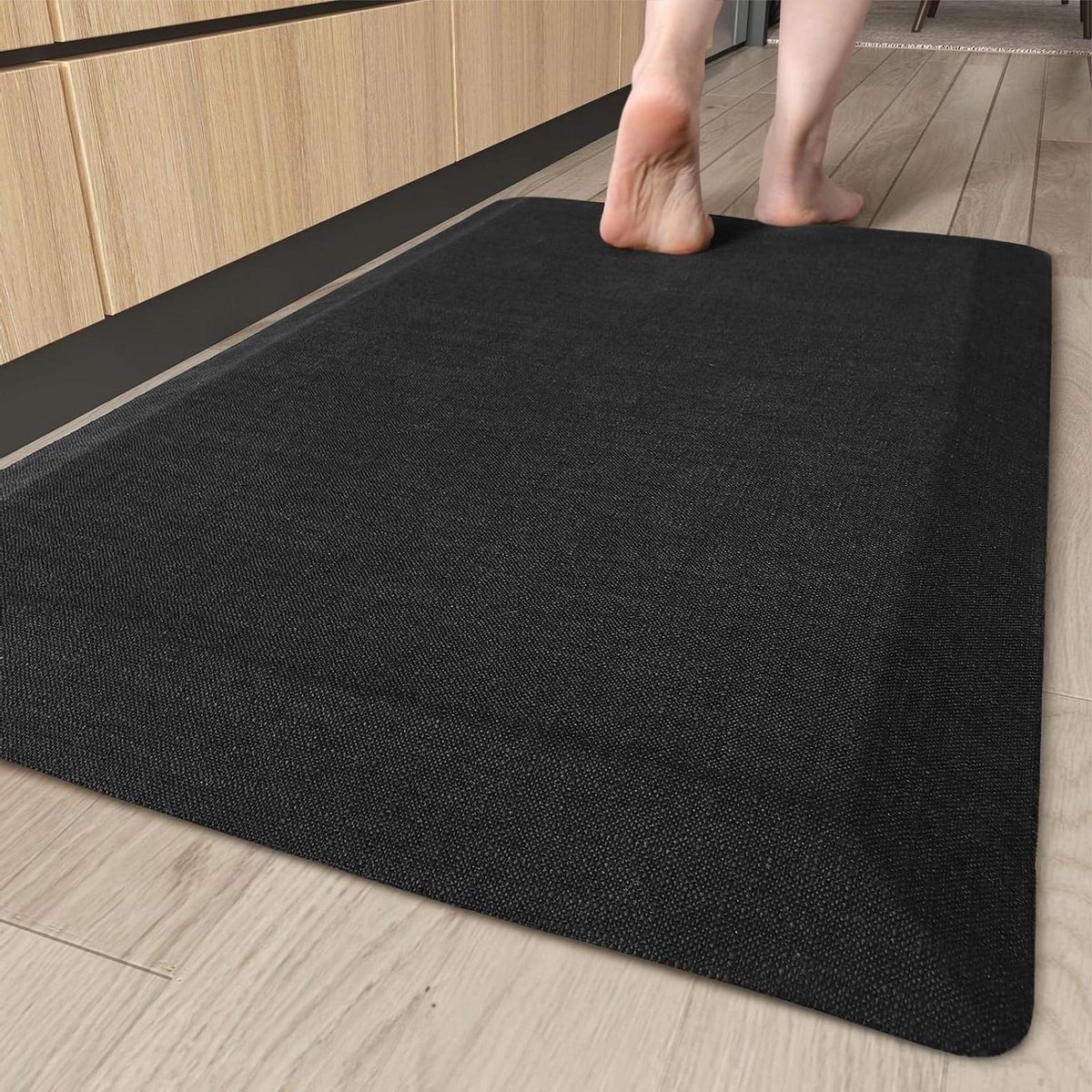 Keukenmat - Comfort vloermat - Staand werken - Anti-vermoeidheid kussen - 51x99cm - Zwart