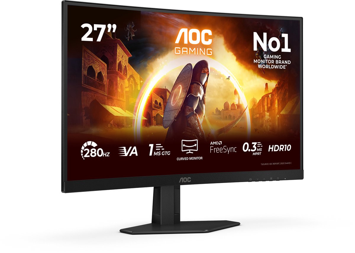 AOC C27G4ZXE: 280Hz curved gaming monitor thumbnail 5