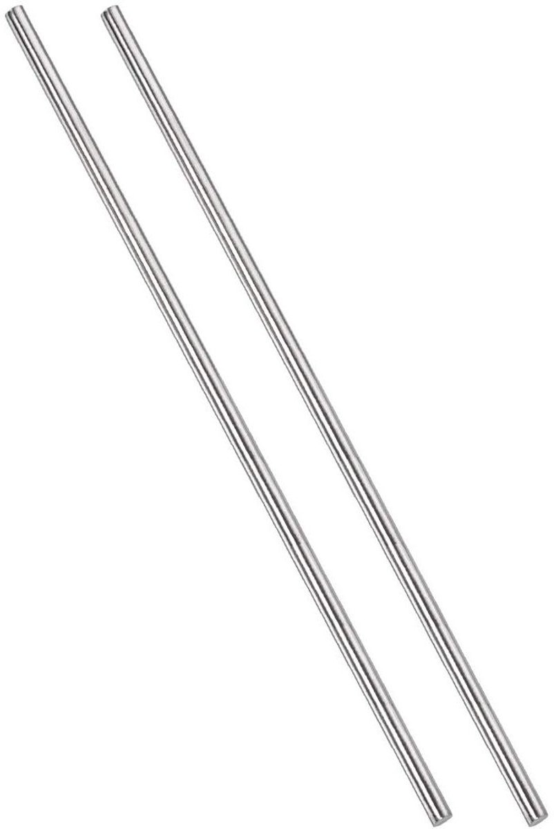 RVS Ronde Staaf - Metaal Staaf - Hobby Projecten - Solide Constructie - 4 x 300 mm - Zilver