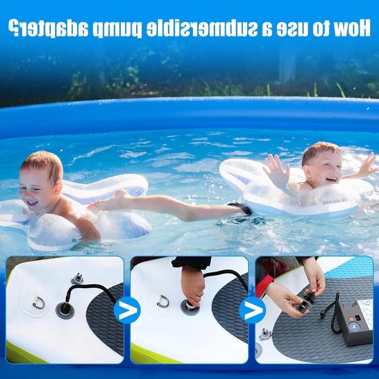 Universele Luchtpomp Adapter Set voor Opblaasbare Watersportartikelen van Merkloos — afbeelding 3