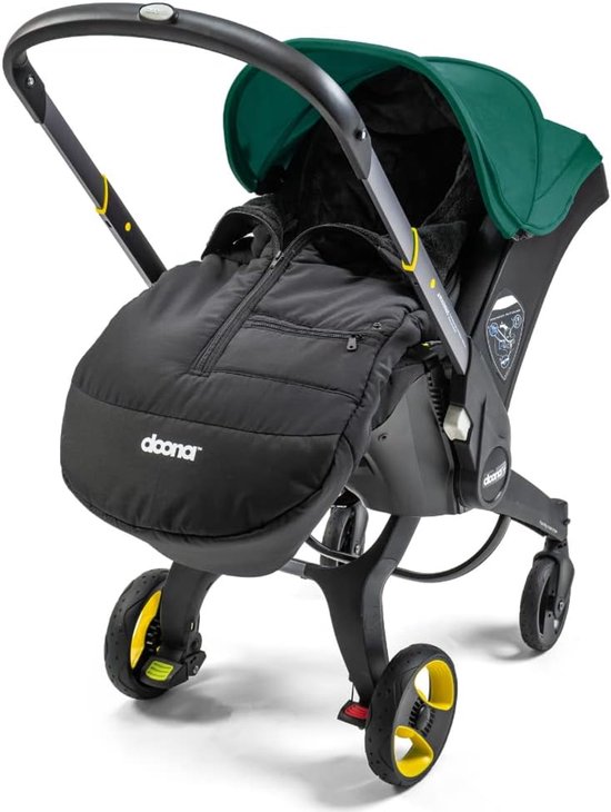 Baby Voetenzak - Dekentje Quinny - Reizen met baby - Waterafstotend materiaal - 43x18x93 cm - Zwart — afbeelding 2