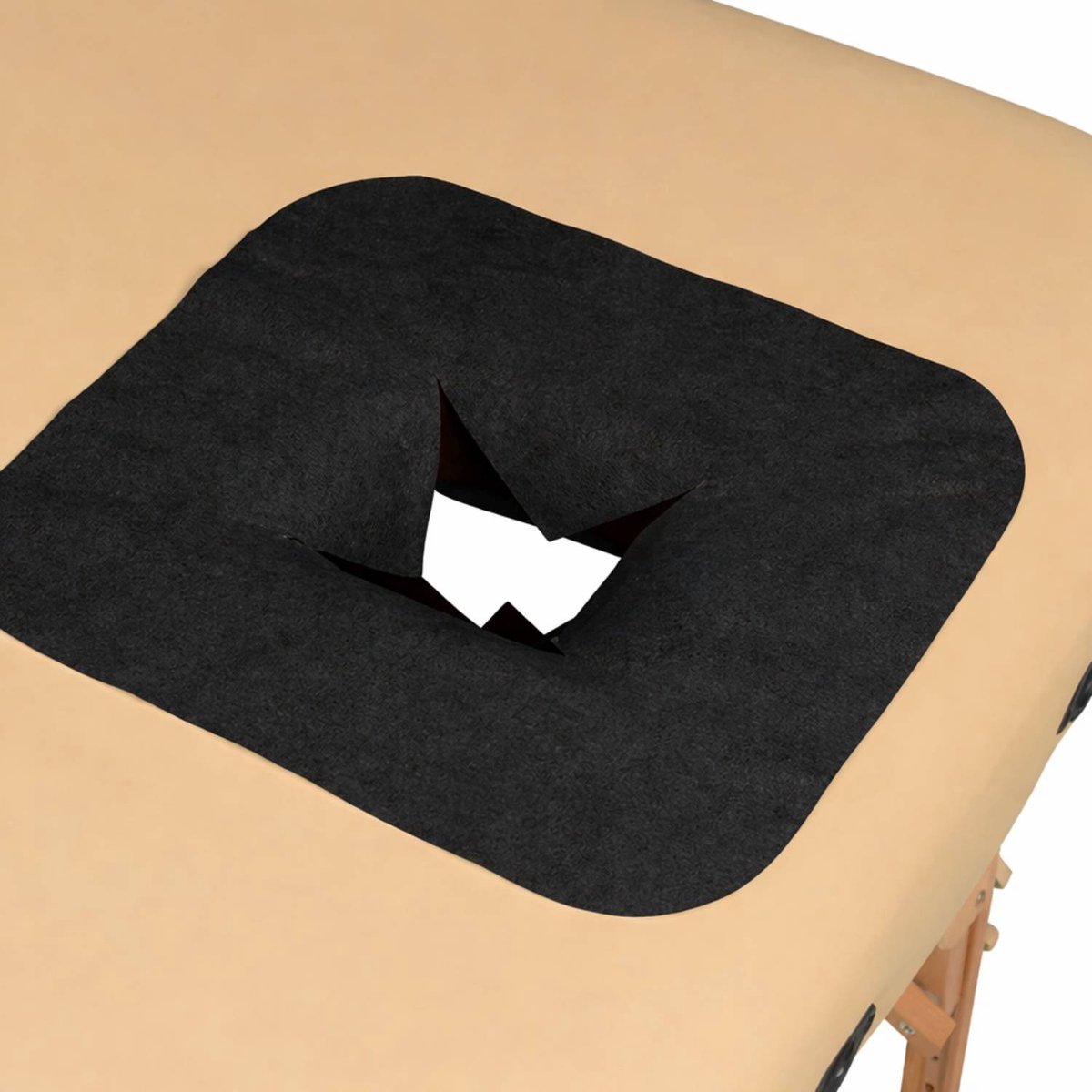 ZenGrowth Zwarte Disposable Facecovers Massagetafel 100 Stuks
