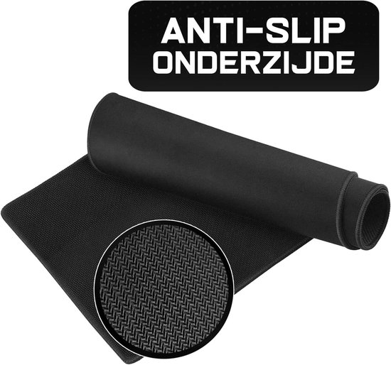 Gaming Muismat - Bureau Onderlegger - Snelheid Precisie - Randvrije randen - 28x20cm - Zwart — afbeelding 5