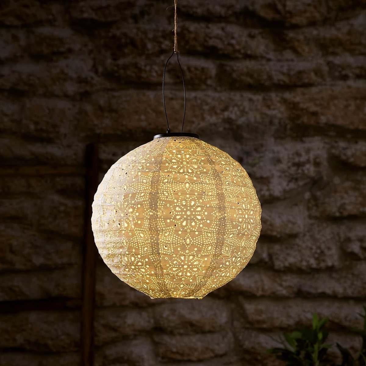Led Solar Lampion - Hanglamp Zonne-energie - Tuin Decoratie - Waterafstotend Tyvek Materia