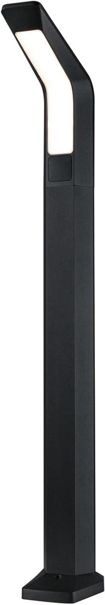 LED Bolderlamp - Padverlichting - Veilige Tuin - Bewegingsmelder Schemersensor - 91 cm Hoog - Antraciet