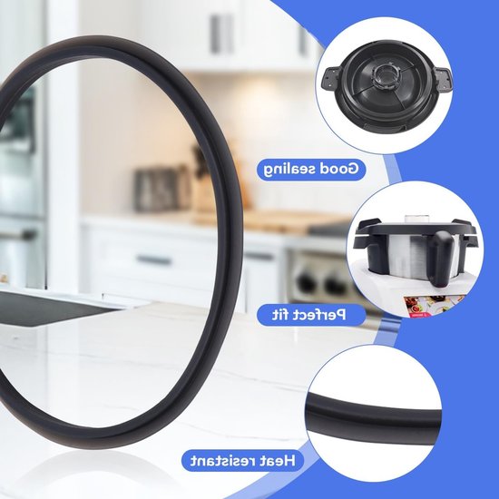 Siliconen afdichtring voor keukenmachine, mixpan en deksel, geschikt voor Monsieur Cuisine Connect en Smart apparaten — afbeelding 5