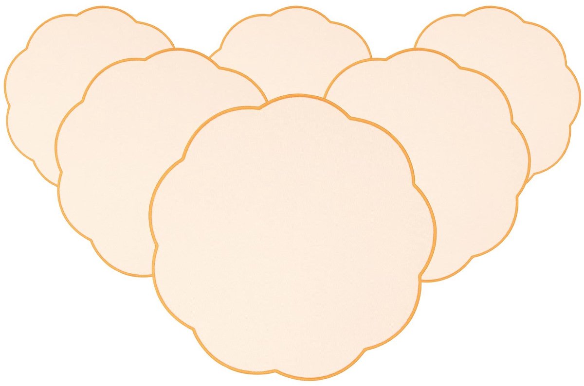 Platzsets Fleur Accessoires ø 40 cm Set van 6