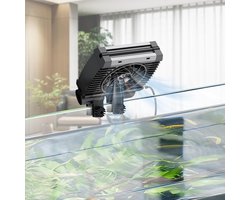 Aquarium Cooler - Stille Aquarium Koeler - Aquaria Ventilator met Verstelbare Snelheid en Timer - Terrarium Waterkoeler voor Zoet- en Zoutwater Tanks tot 40cm (1 Ventilator)