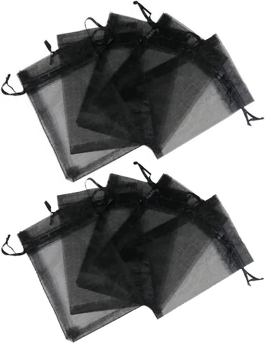 Nylon Mesh Tassen Set van 10, Perfect voor Cadeaus, Speelgoed en Snoep, Trekkoord Netzakken voor Organisatie