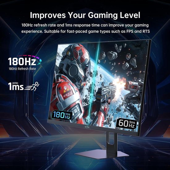 27 Inch Gaming Monitor - Hoge Resolutie en Vlotte Beelden van Merkloos — afbeelding 2