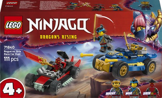 LEGO Ninjago Rogue vs. Drix raceautoduel 71840