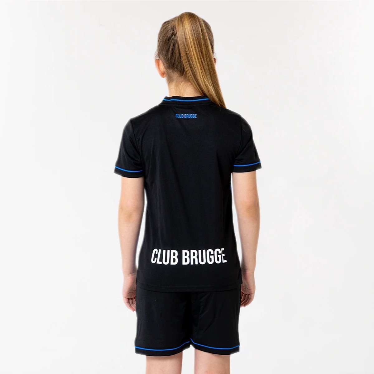 Club Brugge Thuis Tenue Kinderen - Maat 116 t/m 164 - Blauw - Zwart - Voetbaltenue Kind - 100% Polyester