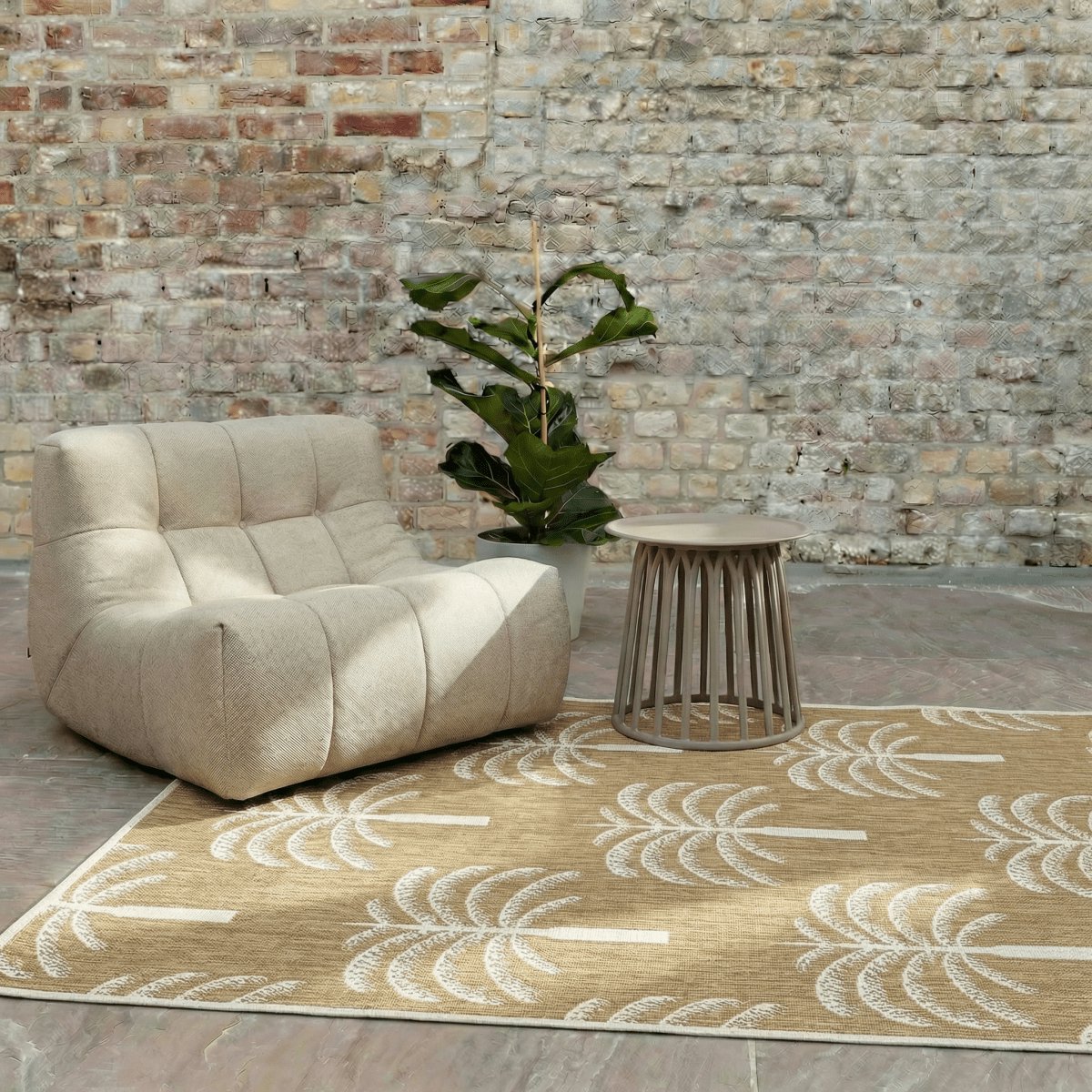Buitenkleed Oase jute - Interieur05 - 160 x 230 cm - (M)