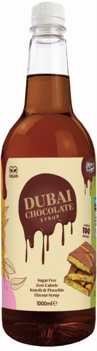 Skinny Foods Barista Syrup (1000ml) Dubai Chocolate - Functionele voeding - Sauzen/Siropen