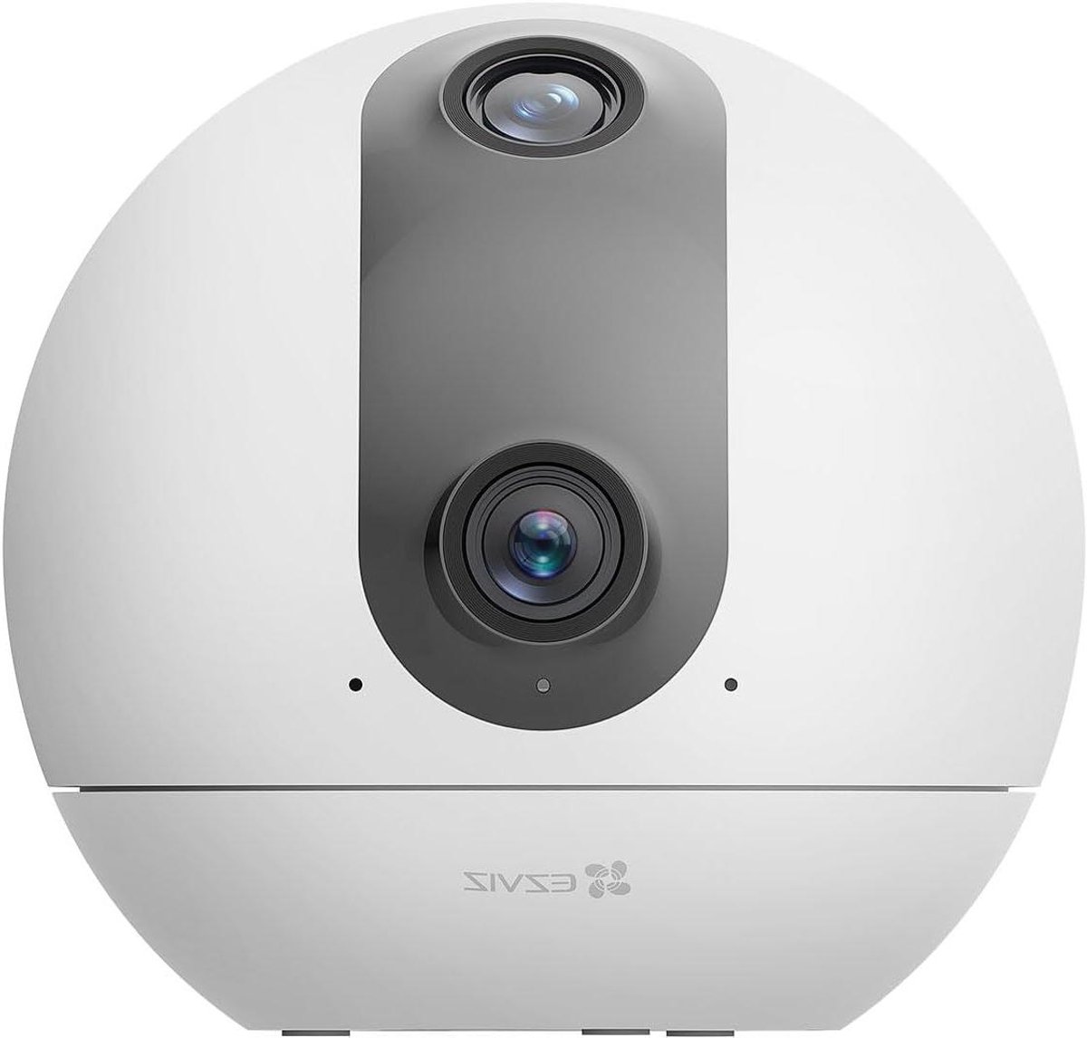 Beveiligingscamera - WiFi-bewakingscamera - Camerabewaking - met 360° - Dubbele Lens - 3MP+3MP - Automatische Tracking - Persoons - Dierdetectie - Tweewegaudio - 10m Nachtzicht Patrouille - Privacymodus - WiFi 6 - voor Binnen - Wit