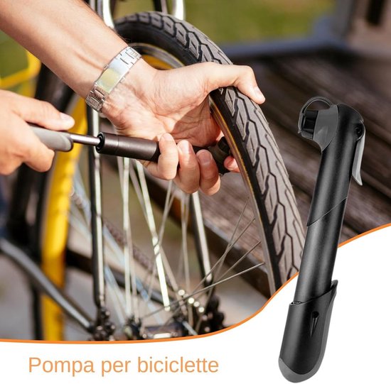 Draagbare Fietspomp - Compacte Luchtpomp - Banden Oppompen - Lichtgewicht Frame Montage - 35 x 214 cm - Aluminium — afbeelding 3