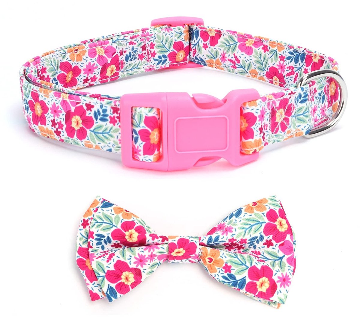 aladdien - Zachte comfortabele vlinderdas halsband - Verstelbare vlinderdaskraag - Roze - Geschikt voor honden - Perfecte pasvorm voor elke hond