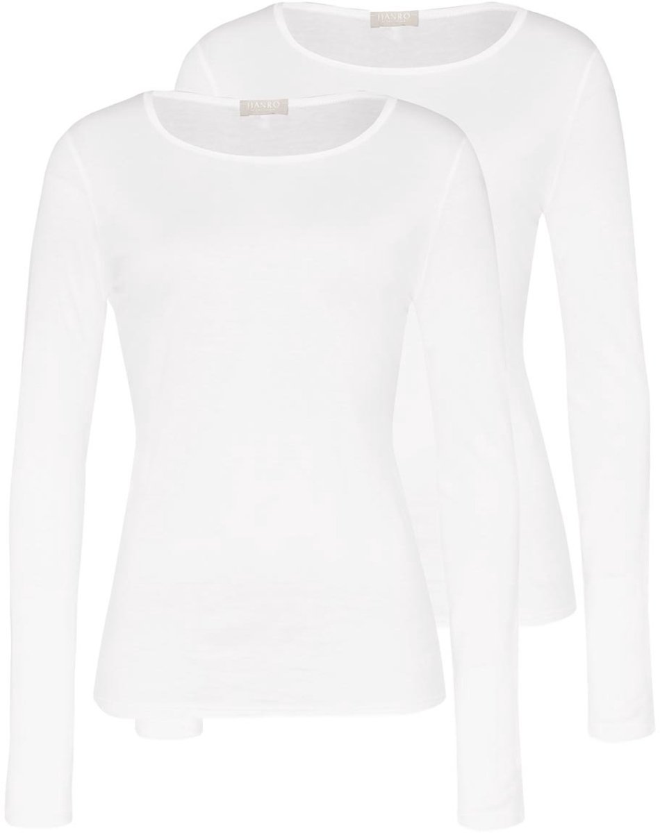 Hanro Dames onderhemd lange mouw 2 pack Ultralight