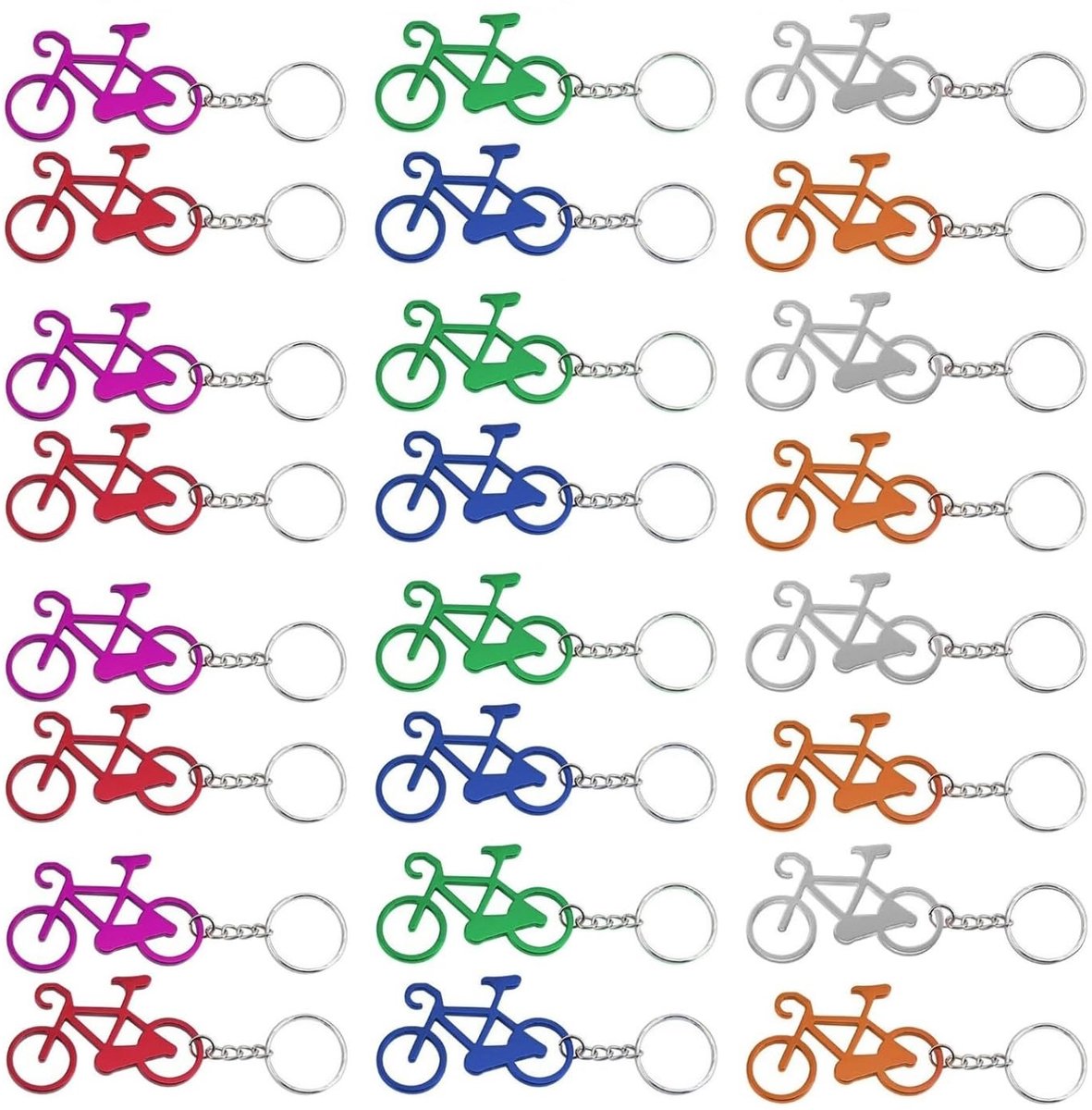 aladdien - Bierflesopener - Sleutelhanger - Handig voor feesten - Willekeurige kleur - Flessen openen - Geschikt voor bruiloften - 24 stuks