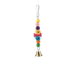 VT Goods - Hangende Bells - Vogel Speelgoed - Kleurrijke Houten & Metalen Set - 6-delige Schommel - Klokken voor Papegaaien - Geschikt voor Budgies ..