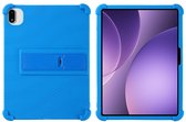 Coverup Tablethoes geschikt voor OPPO Pad 5 Hoesje - Siliconen Back Cover met Kickstand - Blauw