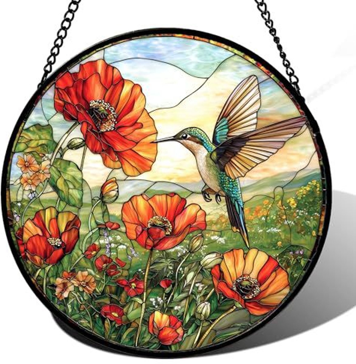 Glazen Zonnevanger | Transparante maanvormige zonnevanger/dromenvanger | Elegante raamdecoratie die een warme sfeer in huis creëert | Woondecoratie | 16 cm | Stijl 4