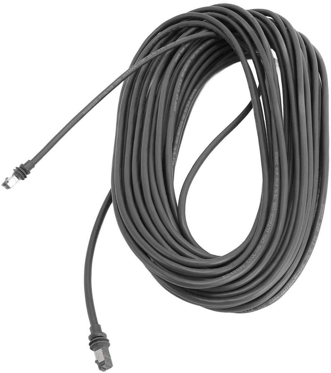 aladdien - Kabel voor Rechthoekige Satelliet Gen3 - Vervangende Kabel - IP68 Waterdicht - 49FT (15M) - 1200 Mbps - Geschikt voor Satellietverbinding..