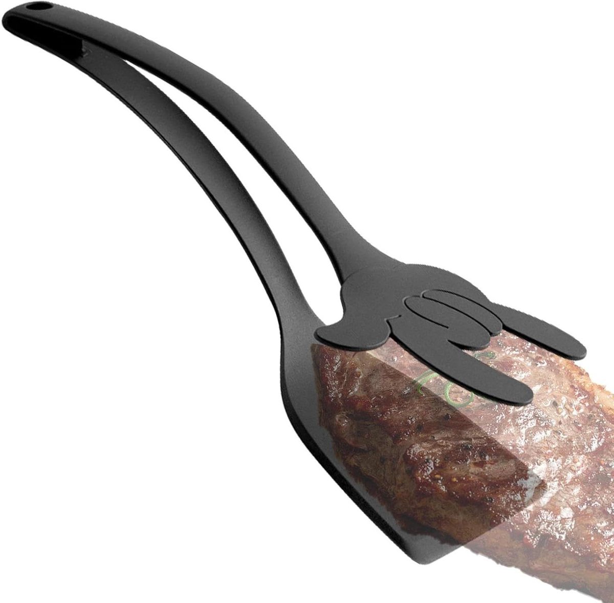 Bakspatel Klem - Keuken Schep - Koken Bakken - Ergonomische Grip - 31x9 cm - Zwart