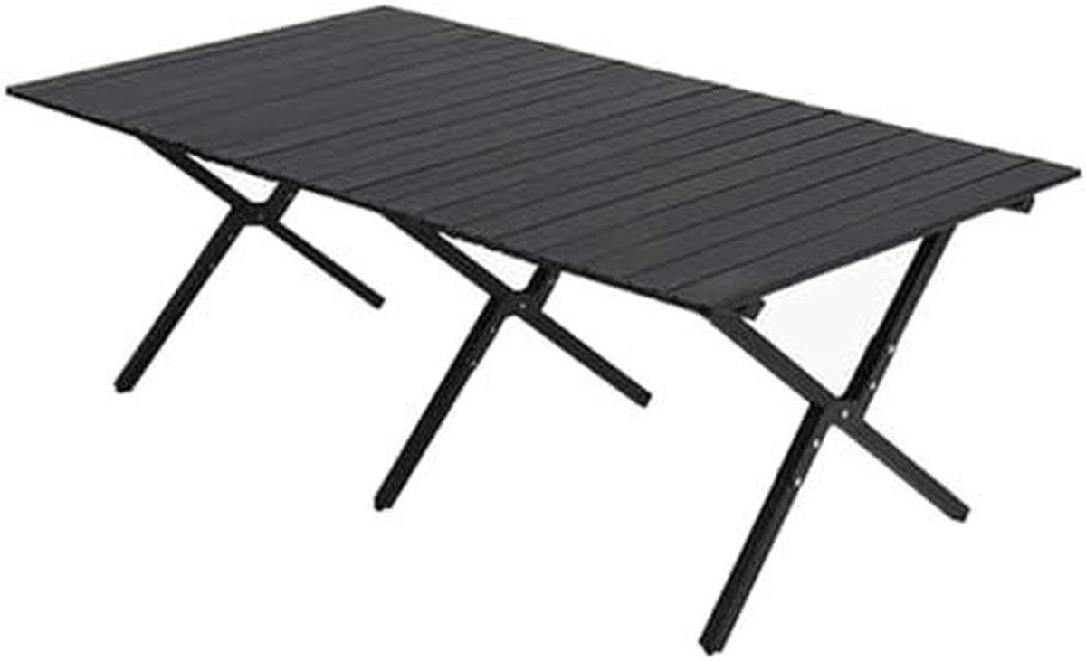 Draagbare Picknicktafel - Opvouwbare Roltafel - Buiten Dineren - Lichtgewicht Aluminium - Verkrijgbaar in 60-150cm - Houtnerf