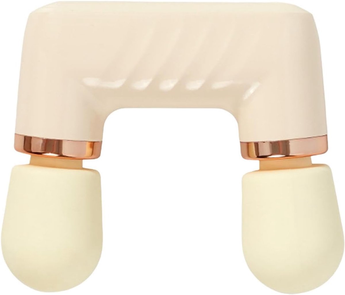 Mini Massageapparaat - Percussie Massage - Spierherstel - Dubbele Kop - 18 x 15.2 x 5 cm - Crèmegeel
