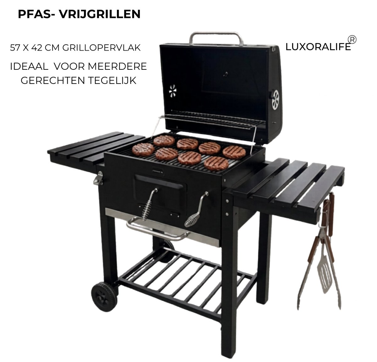 Luxoralife Houtskool BBQ - smokerbarbecue thumbnail 6