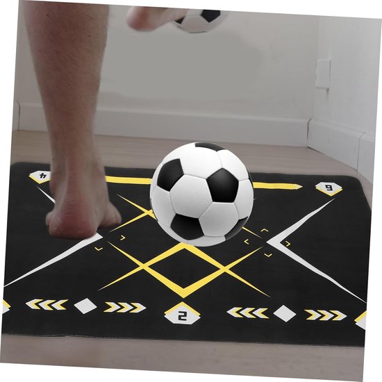 Voetbal Trainingsmat - Voetstap Mat - Voetbalvaardigheid Trainen - Antislip Geluidsisolerend - 120 x 80 cm - Multicolor — afbeelding 5