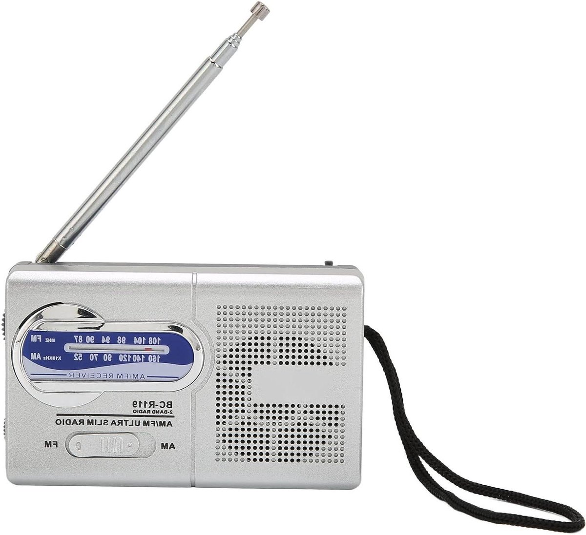 Draagbare Radio - AM FM - Reizen Muziek - Ultradun Ontwerp - 92 x 56 cm - Groen