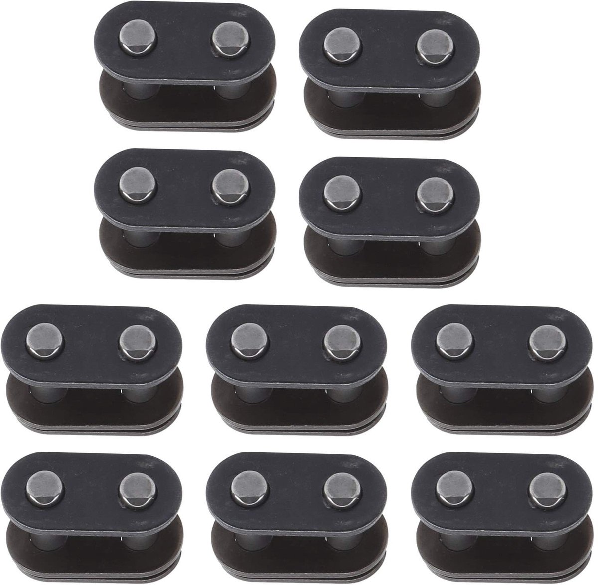 aladdien - Ketting Master Link Set - 10 Stuks Stalen Verbinder - Geschikt voor Fiets - Fietsaccessoires - Duurzaam en Betrouwbaar - Voor Diverse Fie...
