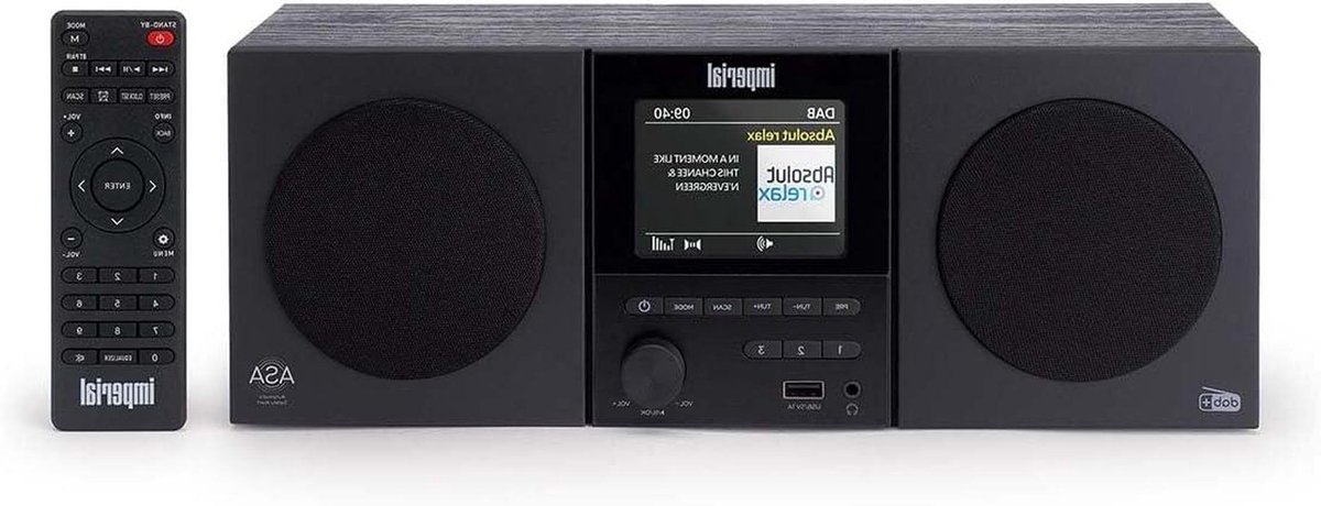 DAB FM Radio - Digitale Tuner - Muziek Luisteren - Groot Kleurendisplay - 2x5 Watt - Zwart